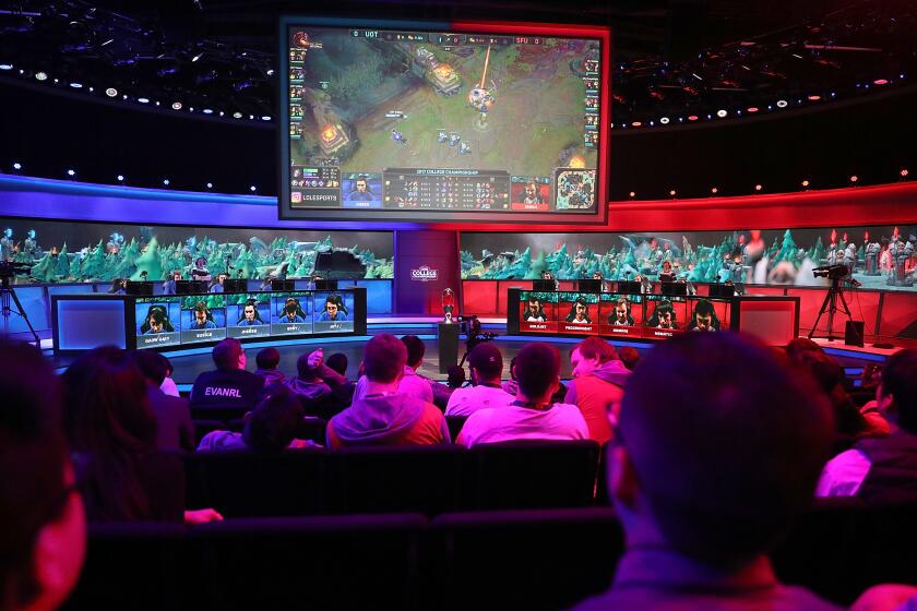 SANTA MONICA, CA -A general view during the opening round at the League of Legends College Championship on May 25, 2017 in Santa Monica, California.