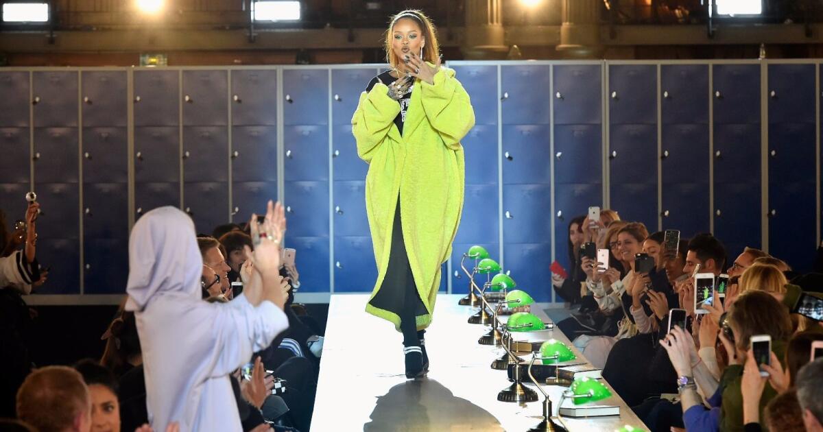 Rihanna's Puma collaboration earns a Paris Fashion Week gold star