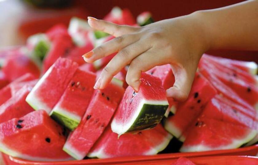 Two cups of watermelon have one-third of a day’s recommended amount of vitamin A and C, plus a good amount of potassium and lycopene, and only 90 calories. (Alex Collins/News–Press)