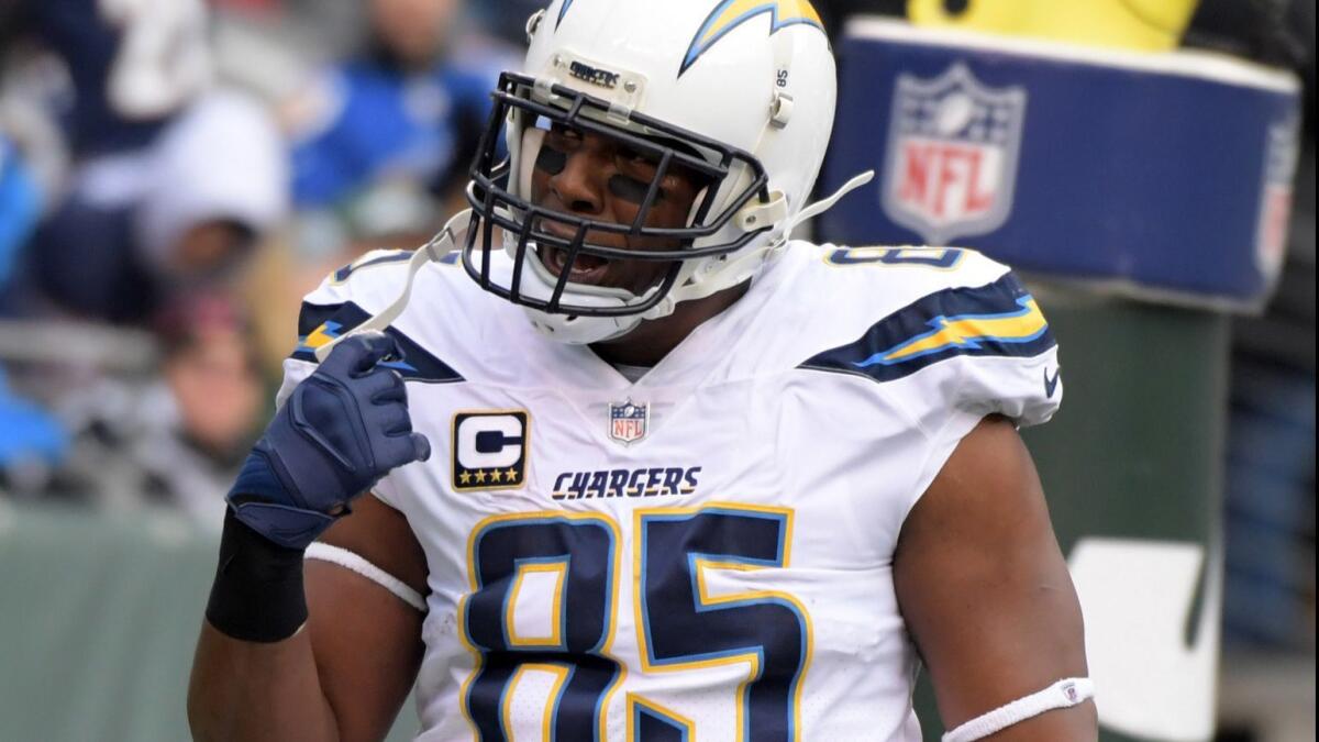 Chargers Antonio Gates on field Jersey 85 in 2023