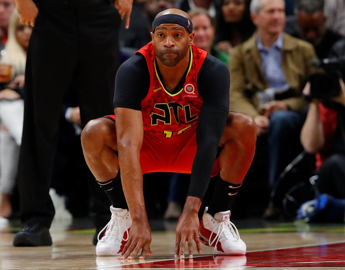 Vince Carter looks on during the second half of a game against the Spurs on Nov. 5.
