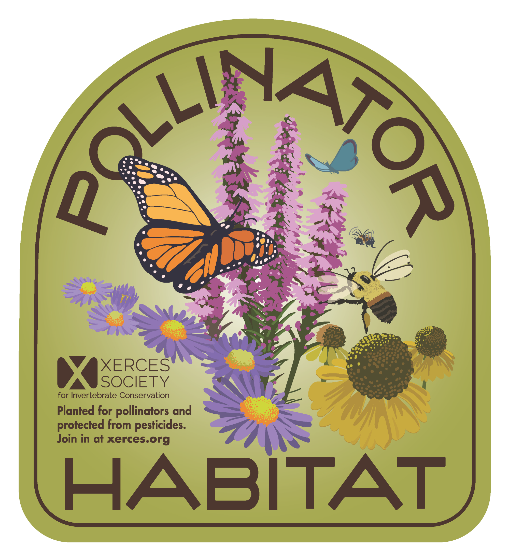 Xerces Society Pollinator Habitat sign
