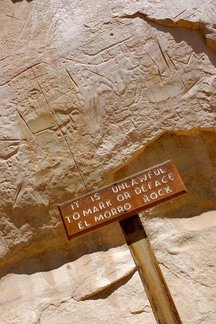 El Morro National Monument, N.M. Photo taken 2008.