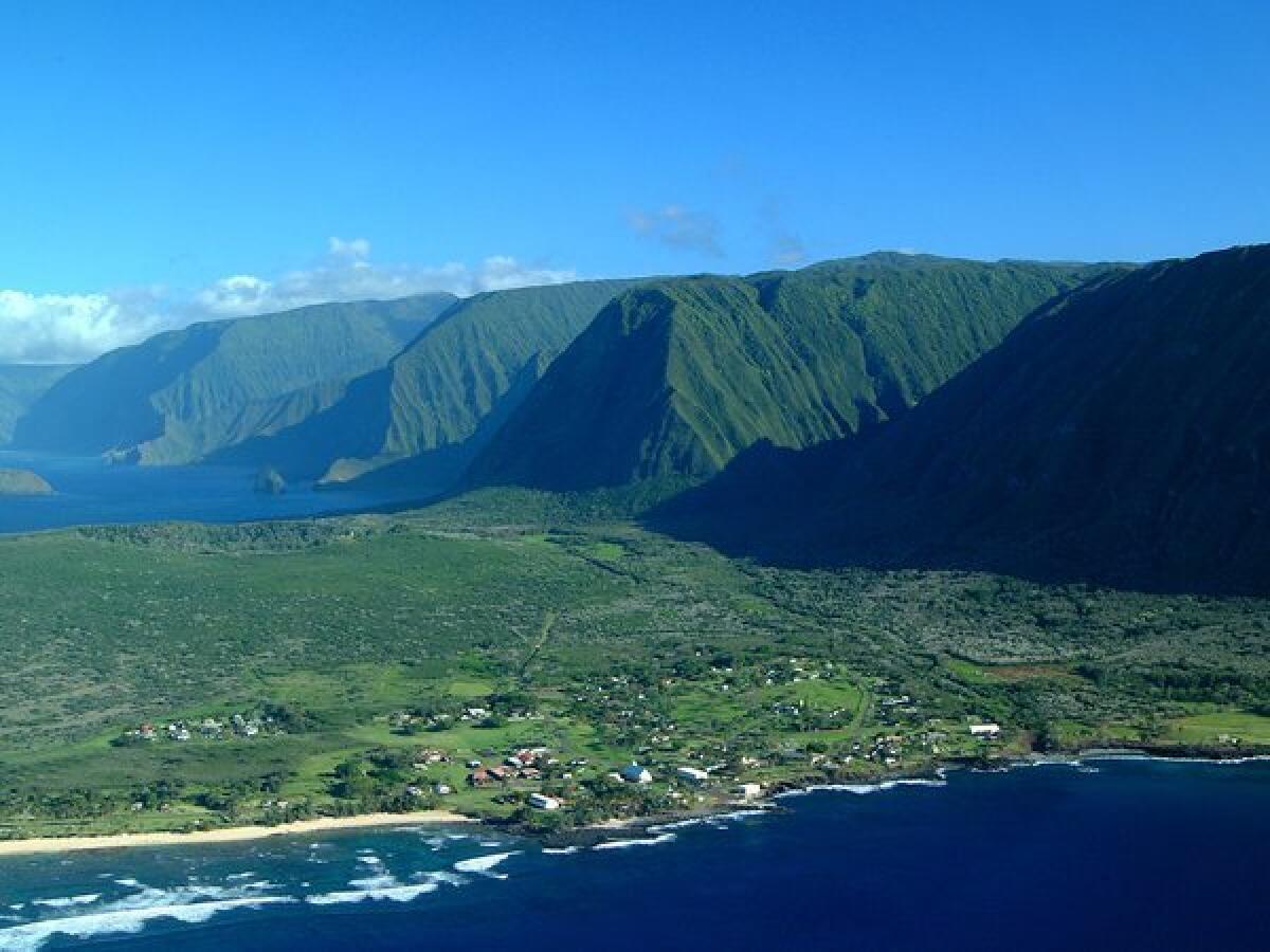 Molokai's former leper colony is now a national historical park, reached by air or by a 3.5-mile trail.