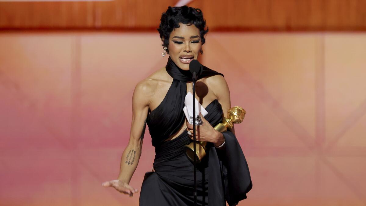 Teyana Taylor wins Golden Globe, dedicates it to 'brown sisters' - Los Angeles Times