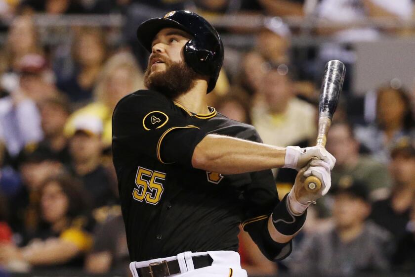 Catcher Russell Martin batted .290 with 11 home runs and a career-high 402 on-base percentage for the Pittsburgh Pirates last season.