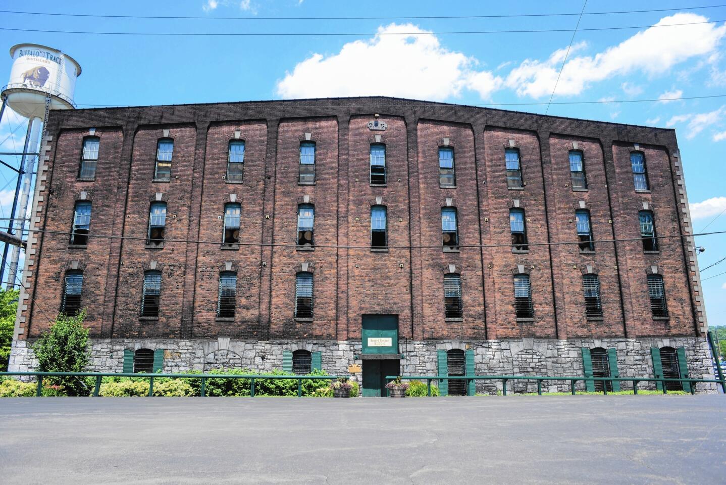 Nearly 24,000 barrels of whiskey age inside Warehouse C, a 130-year-old building at Buffalo Trace Distillery in Frankfort, Ky.