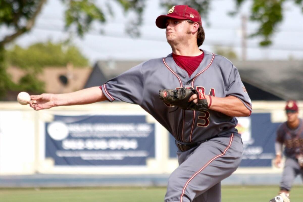 A national rule change will require the CIF to revise its restriction policy next season for the number of pitches thrown. Collin Quinn of JSerra was one of the top pitchers this past season.