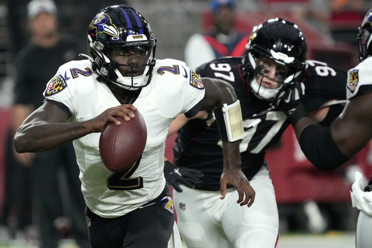 Huntley, Likely shine as Ravens beat Cardinals 24-17 - The San