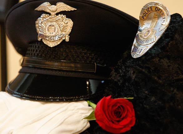 LAPD funeral - Badge