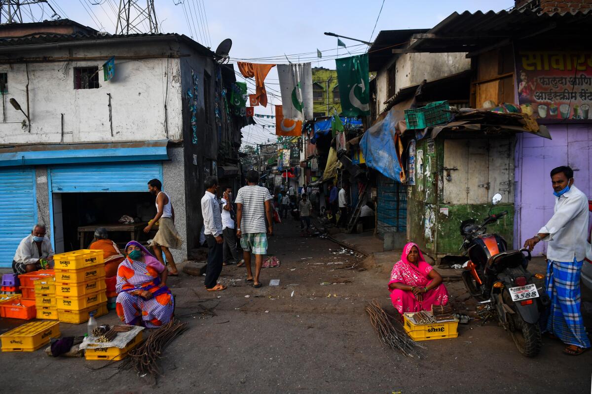 Residents of Dharavi, one of Asia's largest slums, struggle to observe social distancing.