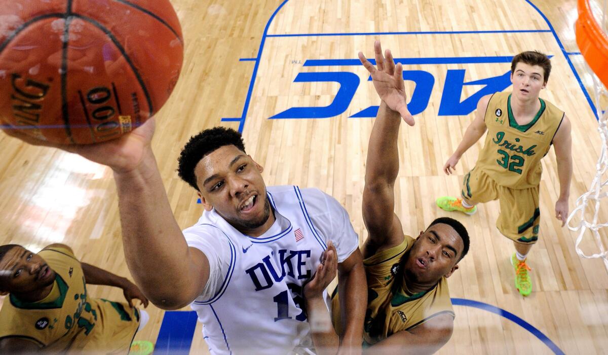 Center Jahlil Okafor and Duke will look to rise above the competition in the South Regional.