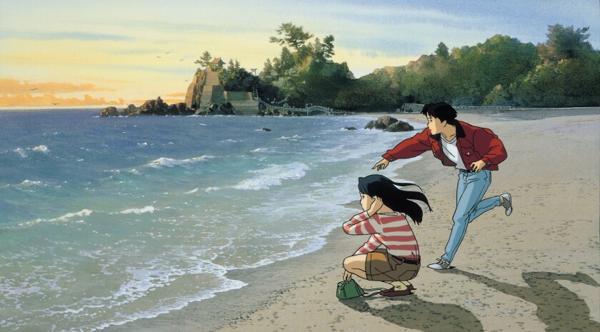 Rikako and Taku at the beach