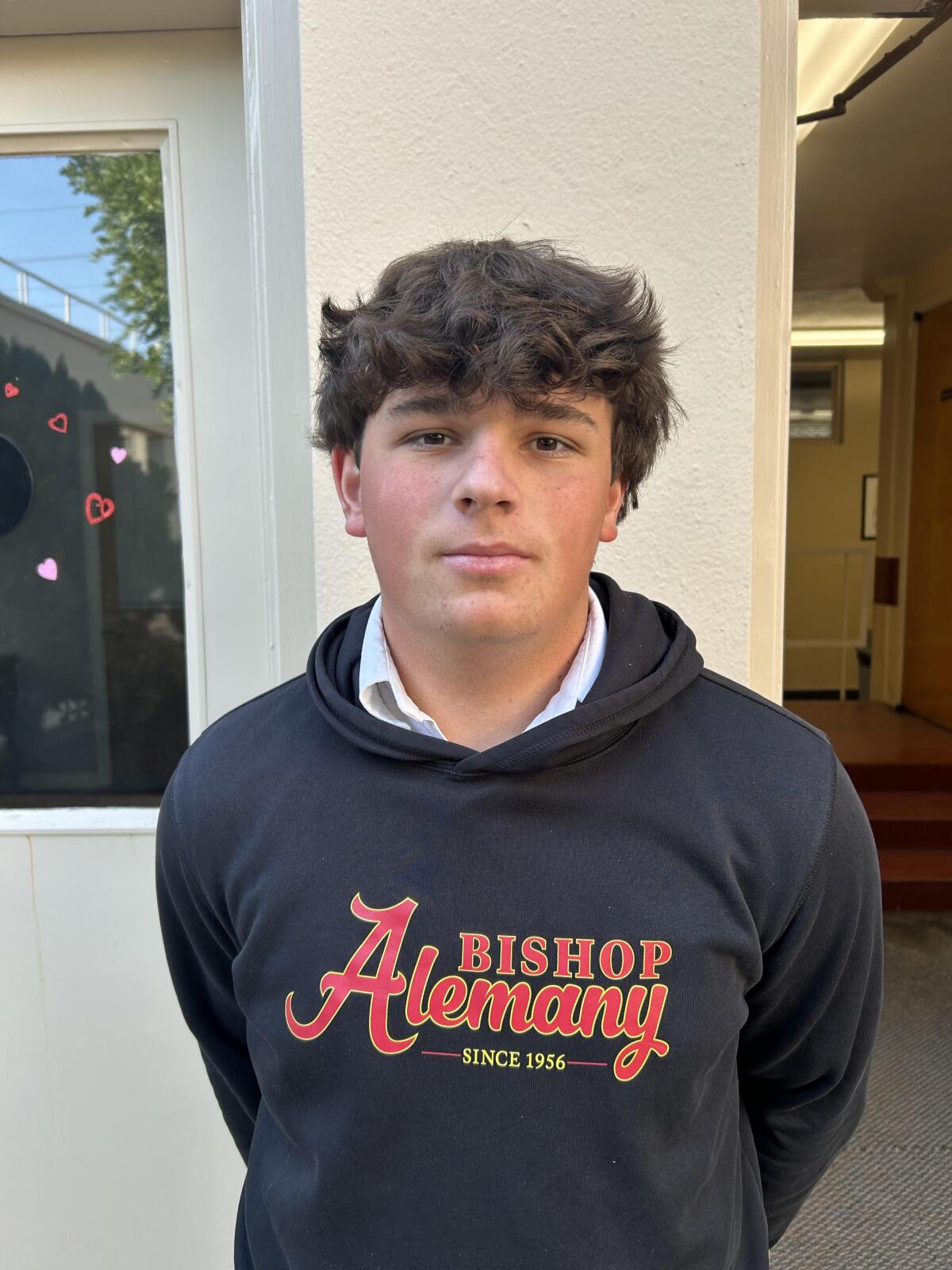 Junior catcher Brody Thompson of Bishop Alemany became eligible on March 25 after transferring to play for his father.
