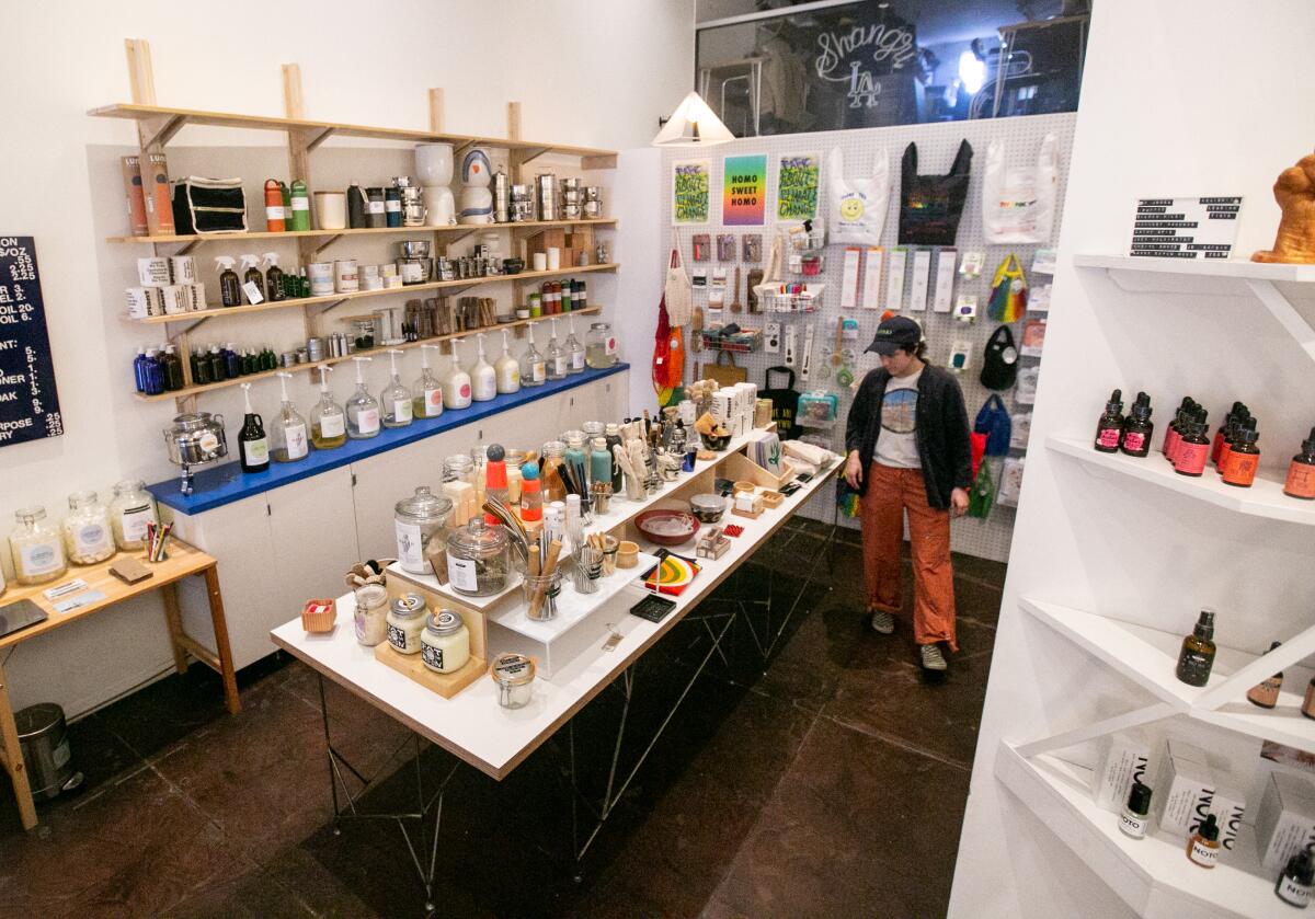The refill station and other products for sale at Otherwild Goods & Services.