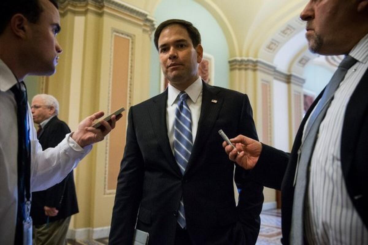 Sen. Marco Rubio (R-Fla.) is in a box of his own making on immigration reform.