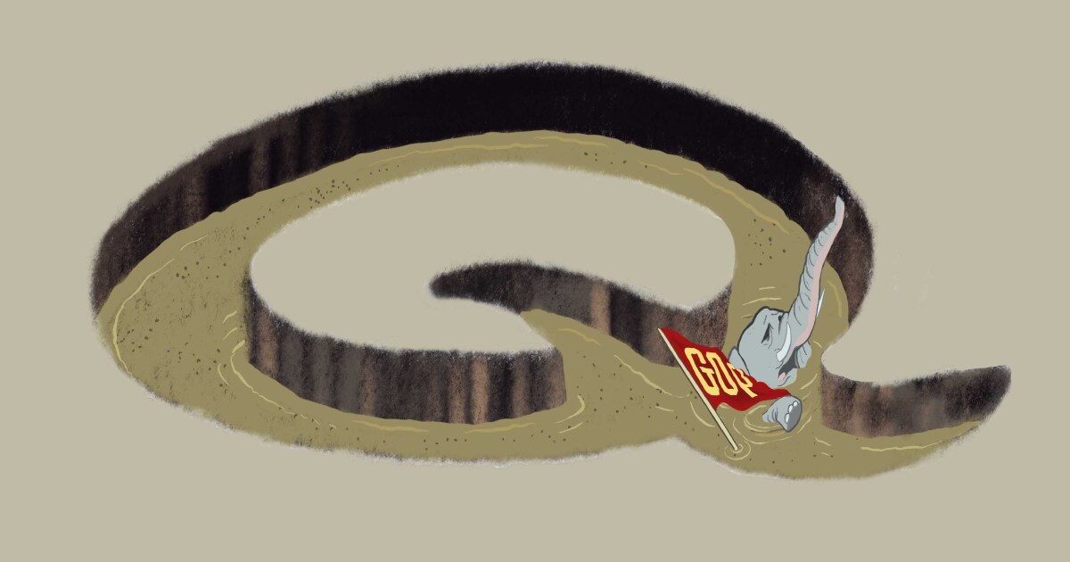 G.O.P. should steer clear of QAnon sinkhole G.O.P. should steer clear of QAnon sinkhole