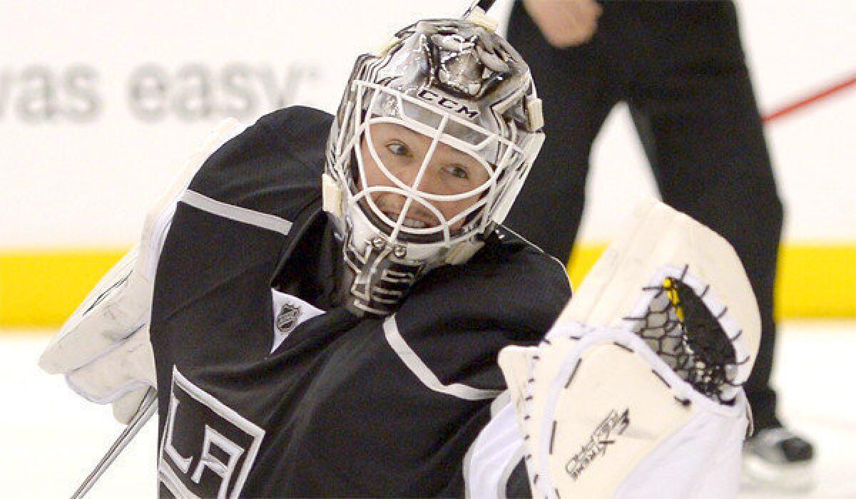 Jonathan Bernier will get the start for the Kings against the St. Louis Blues on Tuesday night as L.A. goes for its sixth consecutive home win.
