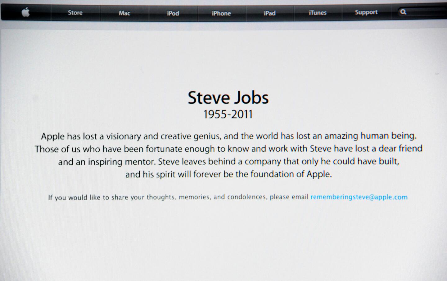 Statement on Apple.com