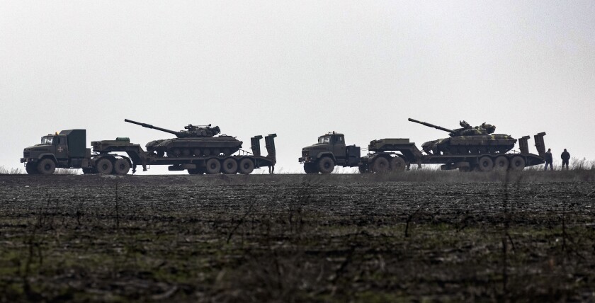 Ukrainian tanks.