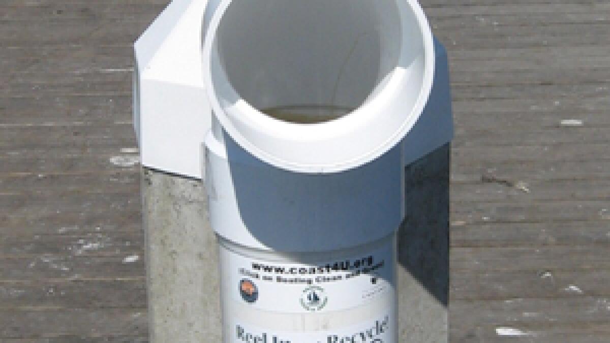 Installation of Fishing Line Recycling Collectors