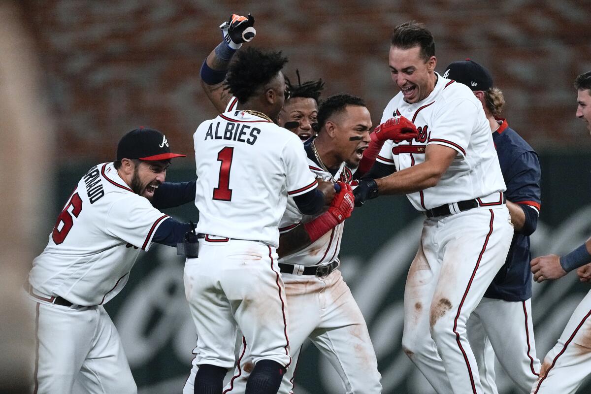 Orlando Arcia, Braves walk off with 7-6 win over Padres - The San