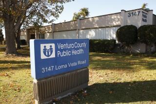 VENTURA, CA - DECEMBER 17: Ventura County Public Health office located at 3147 Loma Vista Road in Ventura specializing in behavioral health and health care for the homeless working to improve the lives of people with HIV/AIDS emotionally, socially and medically. The center is next to Ventura County Medical Center (VCMC) the designated Level II Trauma Center for West Ventura County. Health officials in Ventura County say parties, indoor church services and youth sports events currently banned amid COVID-19 restrictions are continuing, hindering the county's ability to fight the spreading coronavirus. The county's intensive care unit capacity has dropped to 1%, and COVID-19 hospitalizations have broken records for 10 consecutive days. On Sunday, 181 COVID-19 patients were in the county's hospitals, 72% higher than the peak of the July surge. Ventura County on Thursday, Dec. 17, 2020 in Ventura, CA. (Al Seib / Los Angeles Times)