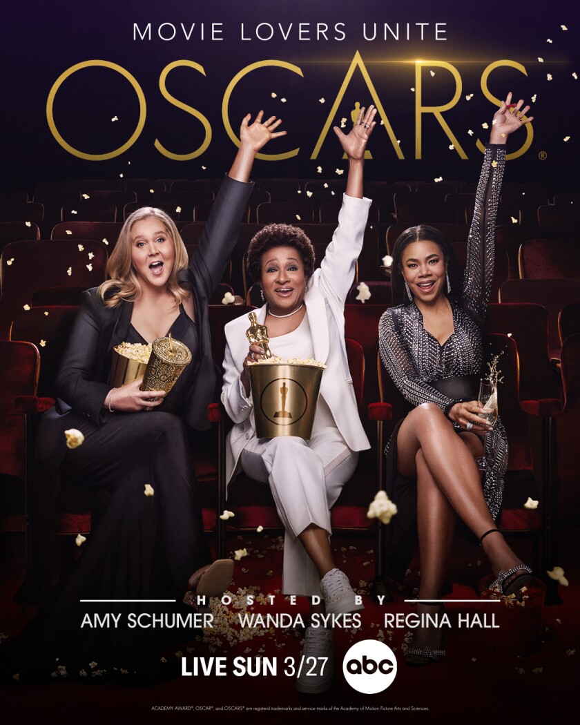 Hosts Regina Hall Amy Schumer And Wanda Sykes Will Make Oscars 22 History Los Angeles Times Hosts Regina Hall Amy Schumer And Wanda Sykes Will Make Oscars 22 History Los Angeles Times