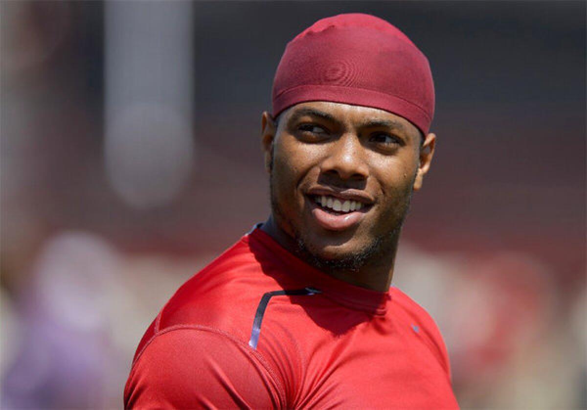 Safety T.J. McDonald looks during USC's NFL pro day.