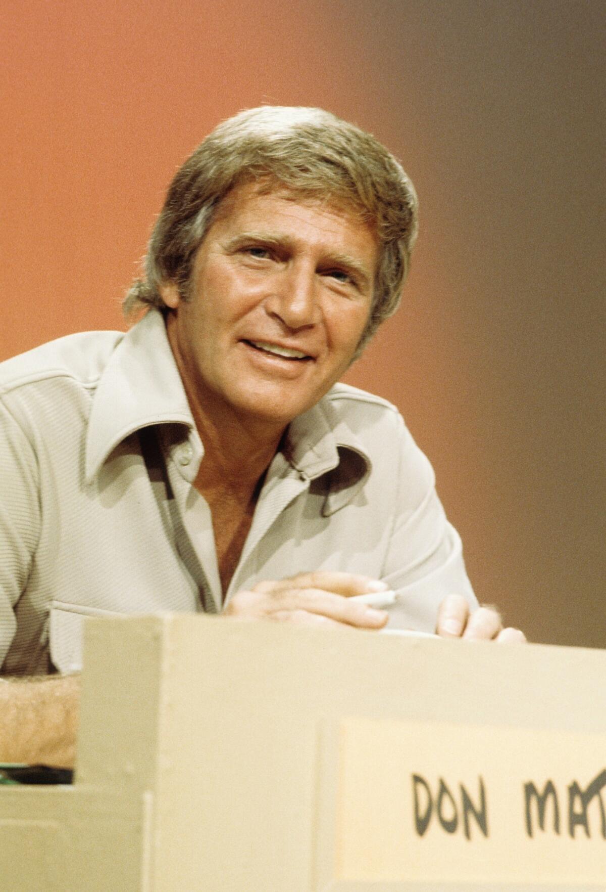 Don Matheson, shown in 1975, starred on "Land of the Giants." His earliest TV credits include appearances on "The Alfred Hitchcock Hour" and "McHale's Navy" in 1962.