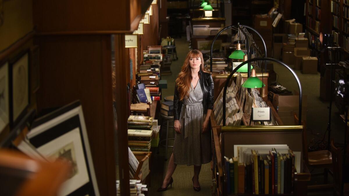 Director Marielle Heller is seen at Argosy Book Store in Manhattan, NY.