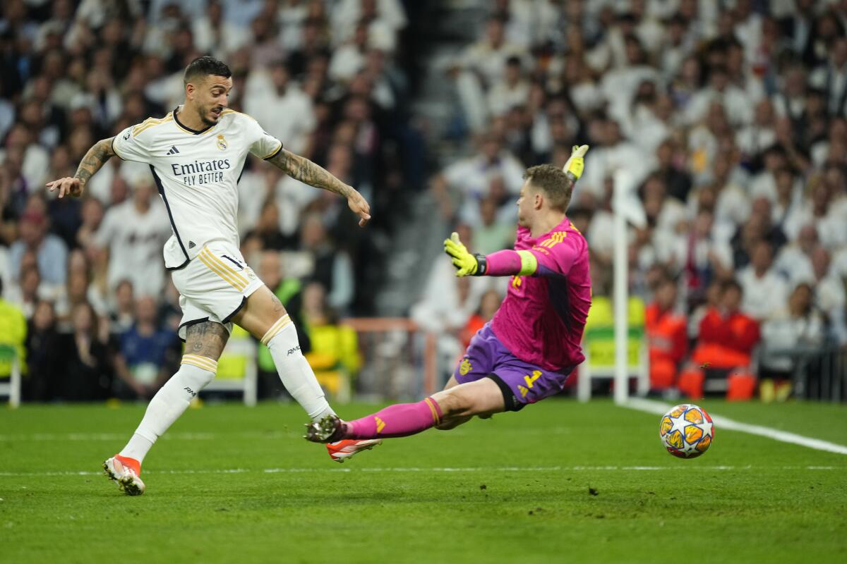 Real Madrid rallies late to beat Bayern 2-1 and reach another Champions  League final - The San Diego Union-Tribune