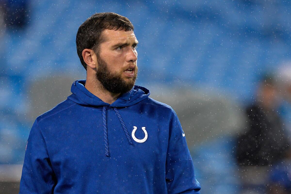 Indianapolis quarterback Andrew Luck is in the NFL's concussion protocol and will not be ready to play Thanksgiving Day.