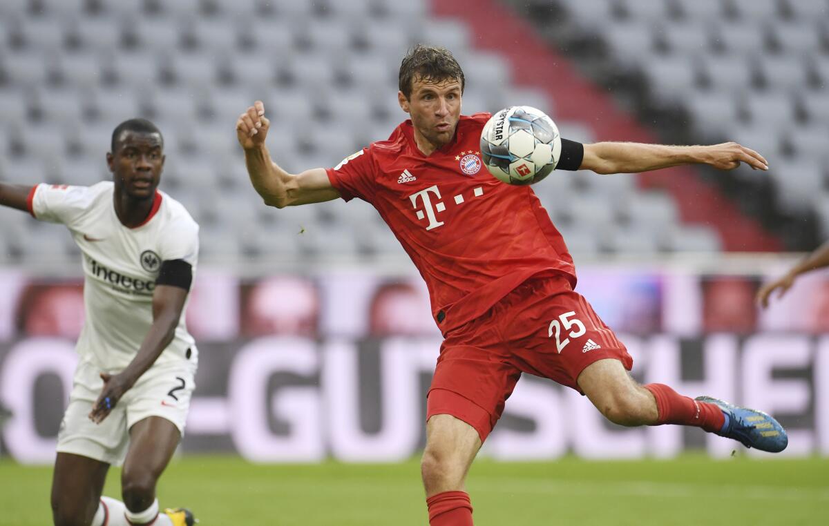Bayern Munich's Thomas Muller 