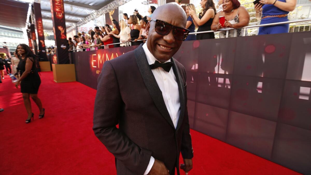 John Singleton arriving at the 68th Primetime Emmy Awards at the Microsoft Theater in Los Angeles on Sept. 18, 2016.