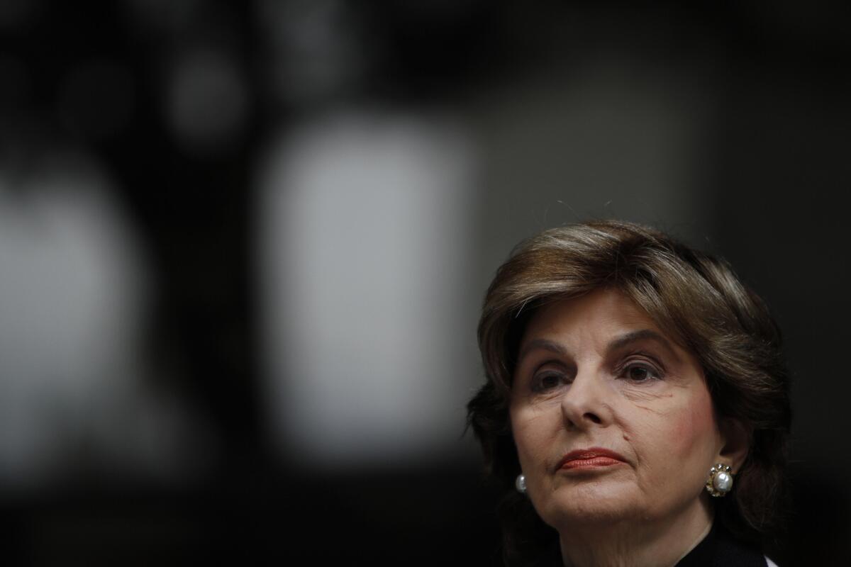 Attorney Gloria Allred speaks at a news conference in 2014. Over the last four decades, she's represented rape victims and celebrities in high-profile cases.