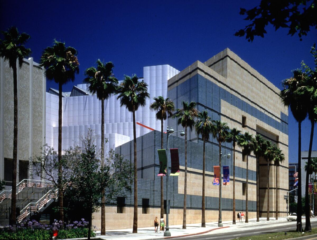 Norman Pfeiffer worked on major additions to LACMA in 1986.