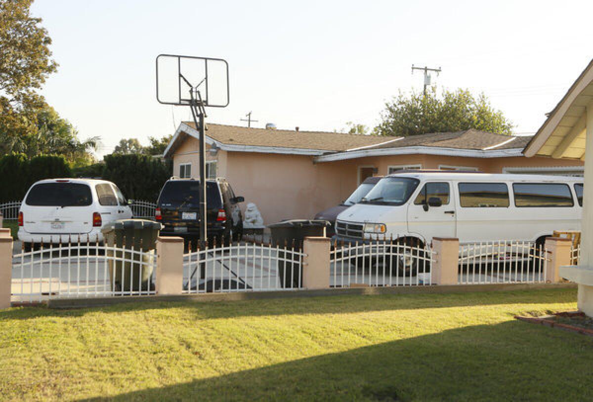 The family of Sinh Vinh Ngo Nguyen, accused of aiding Al Qaeda, expressed shock at the allegations. Above, the family's home in Garden Grove.