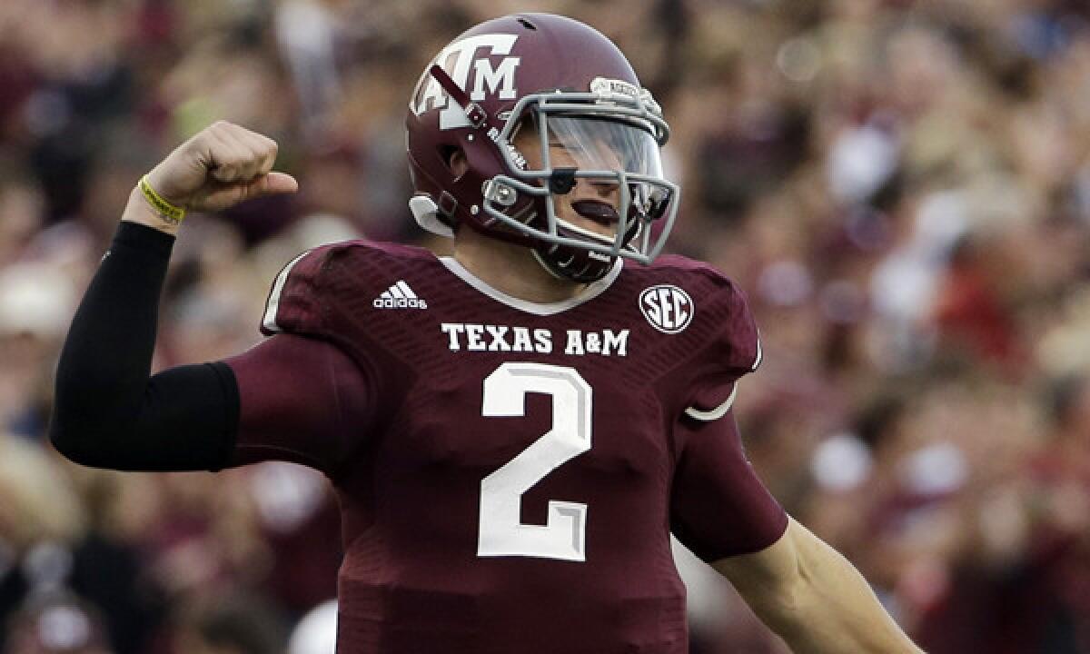 Former Texas A&M quarterback Johnny Manziel's impressive pro day performance helped propel him to the top Sam Farmer's latest mock draft.