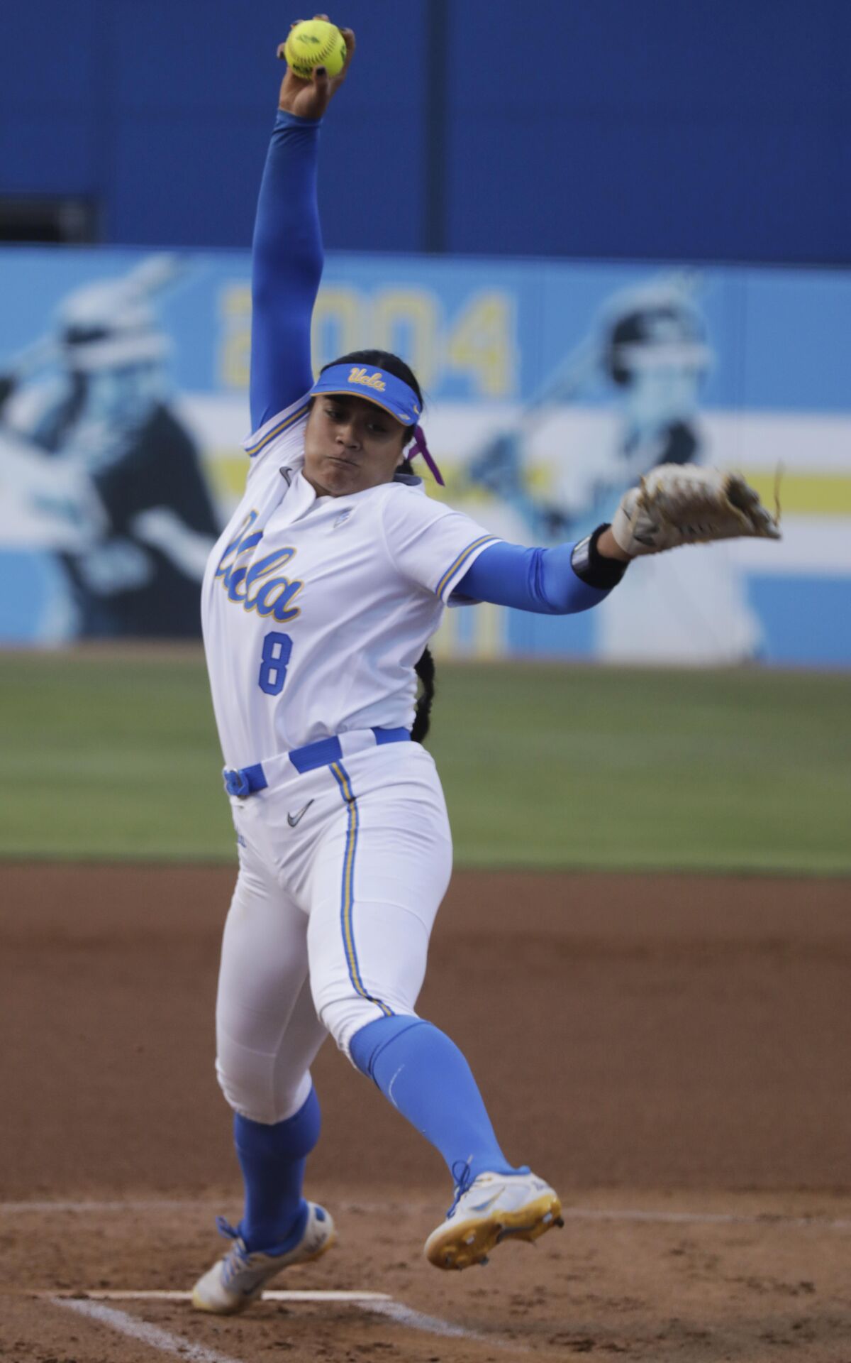 Megan Faraimo winds up a pitch in a game against Utah.