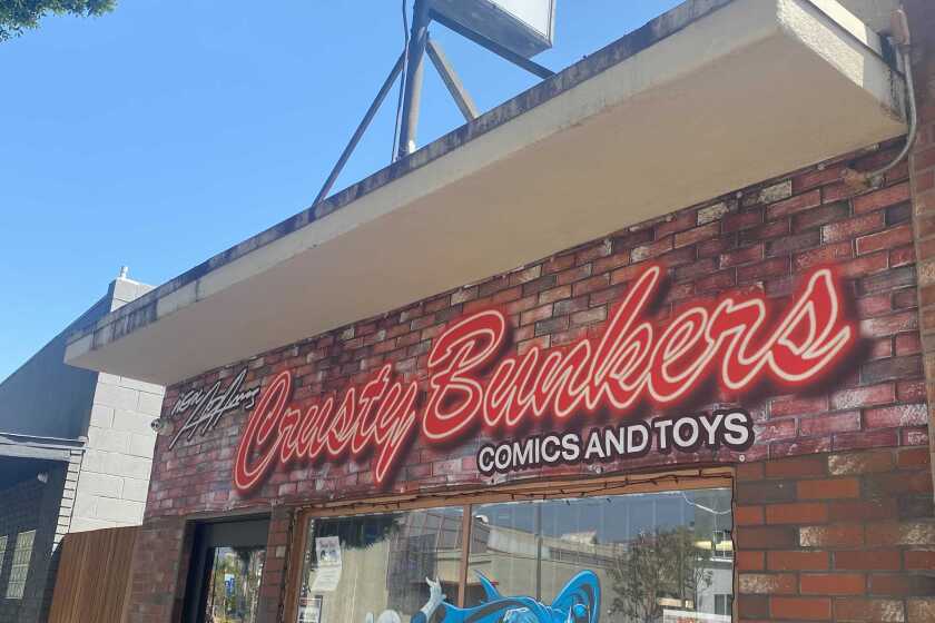Neal Adams Crusty Bunkers Comics and Toys in Burbank, once owned by comic book legend Neal Adams.