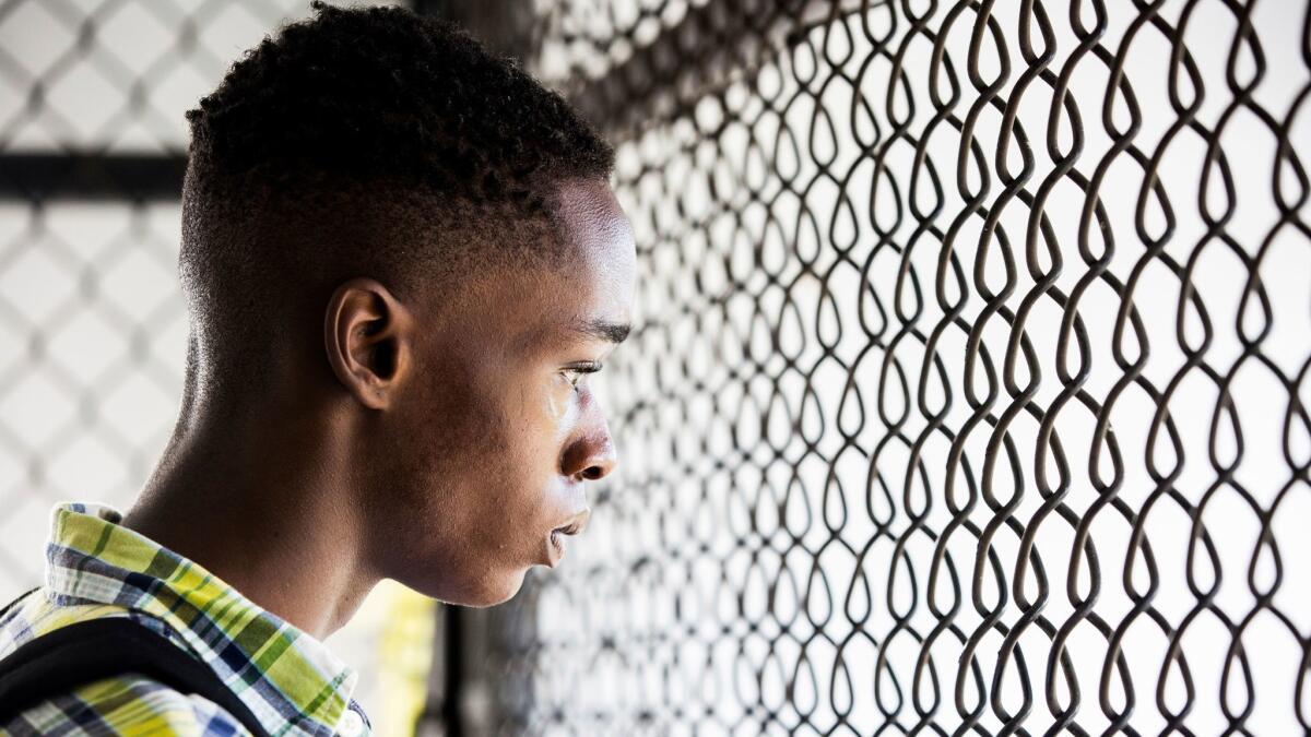 Ashton Sanders in a scene from "Moonlight."