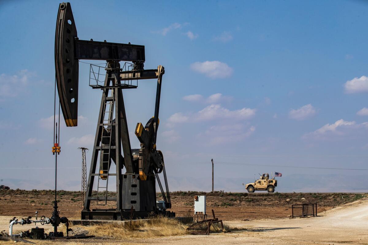 An oil field in Syria