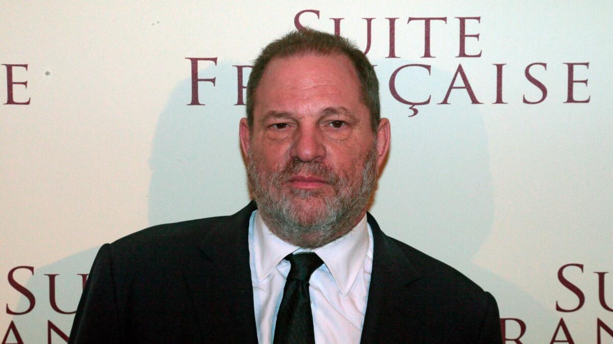 Harvey Weinstein, who was fired from his company Sunday in the wake of sexual harassment allegations. Police in New York and London are investigating alleged sexual assualt by Weinstein.