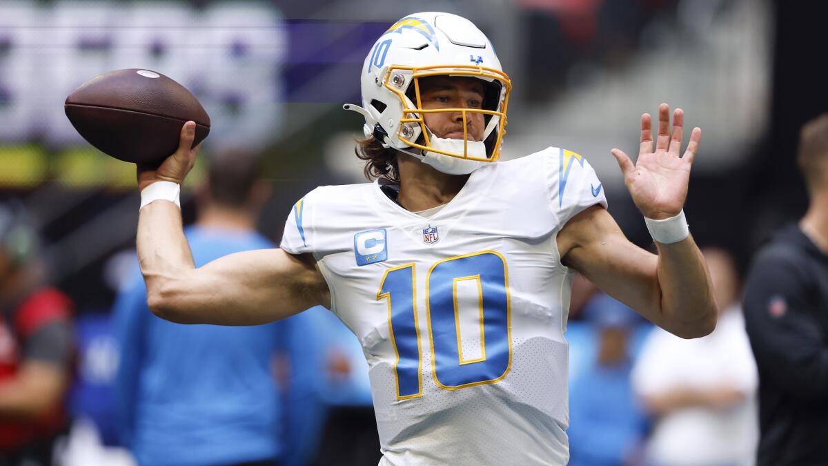 Herbert, Ekeler to lead Chargers against surprising Falcons - The San Diego  Union-Tribune