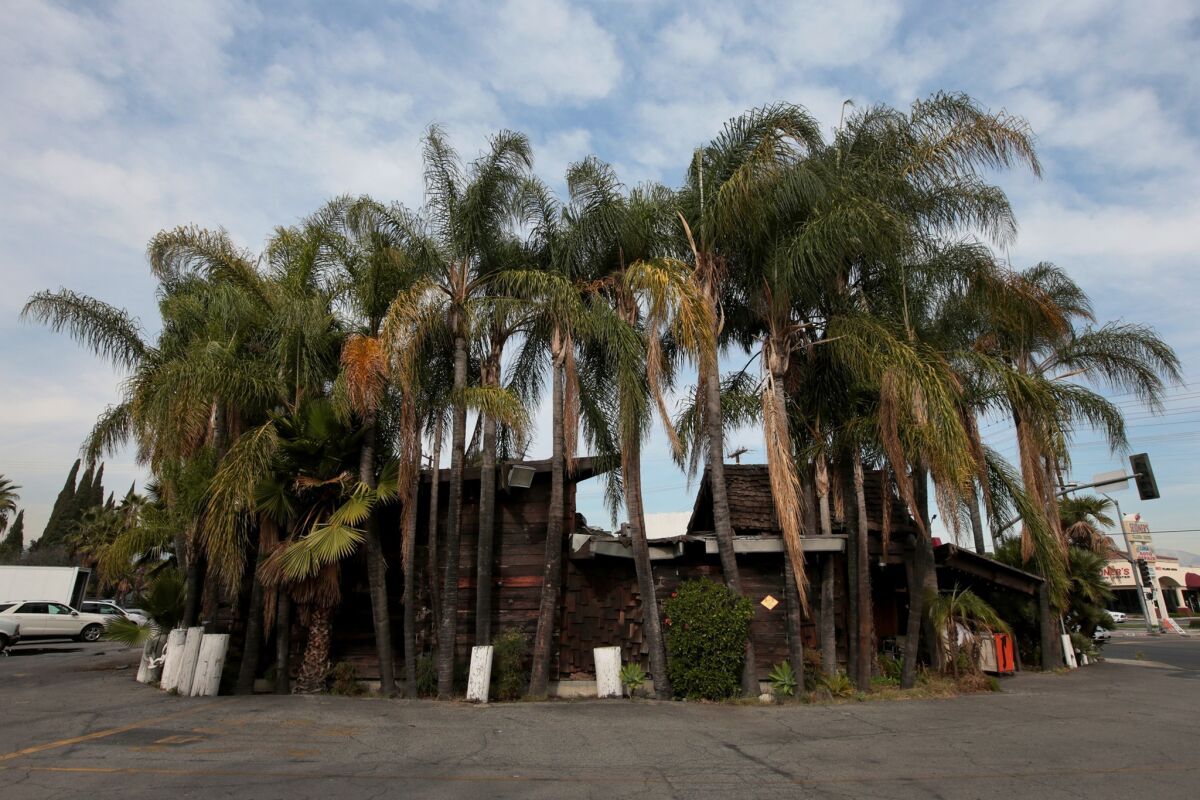 Overgrown palm trees encircle Bahooka, which hasn't aged well. Like the rusted boats in the parking lot, the restaurant has lost its seaworthiness.