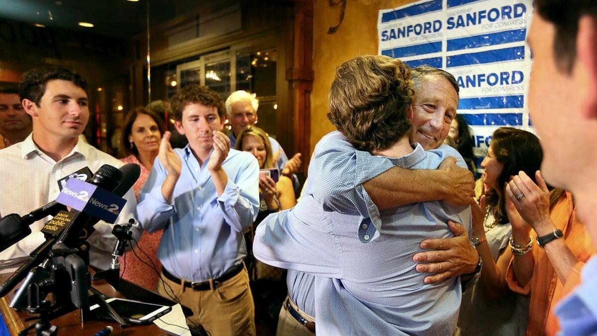 Rep. Mark Sanford's loss in South Carolina's GOP primary was his first election defeat and grew largely out of his criticism of President Trump.