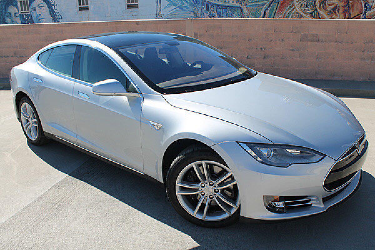 This all-electric Tesla Model S sells for about $81,000 and will do 0-60 mph in 5.6 seconds.