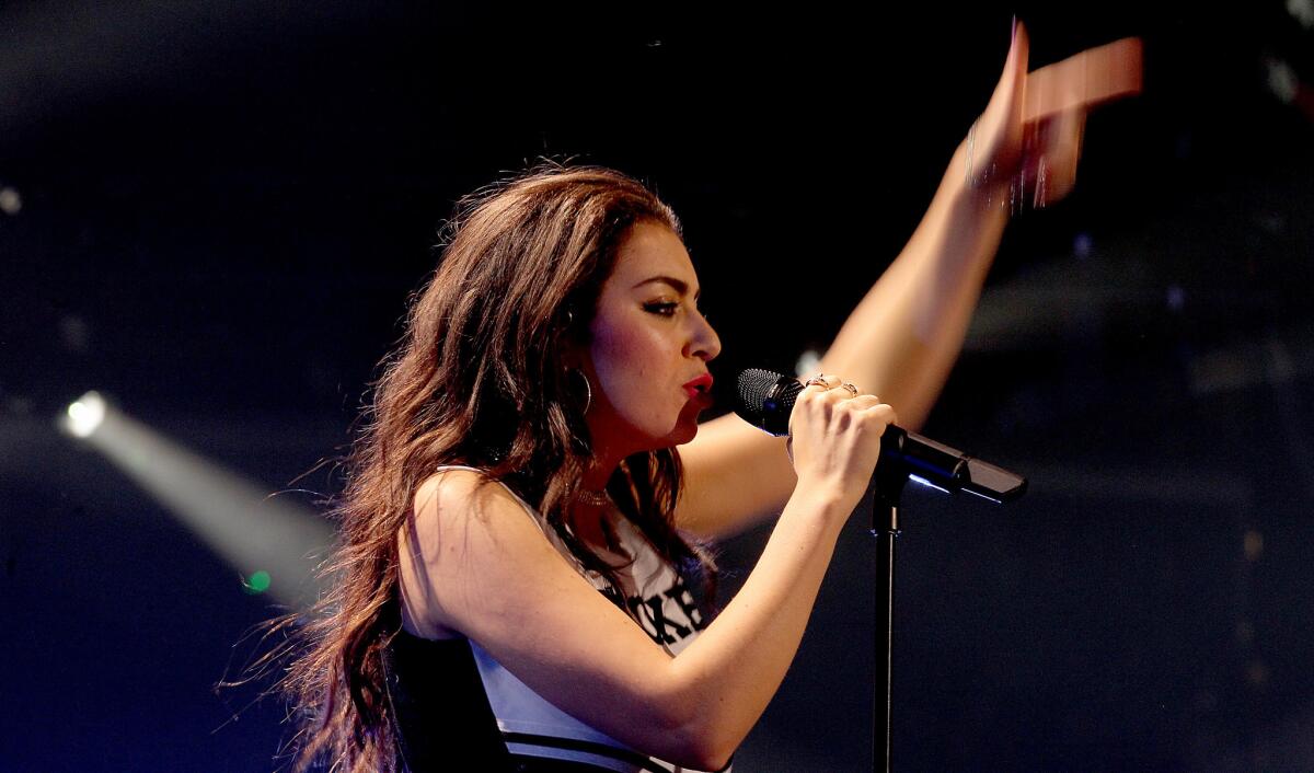 Charli XCX performs at KIIS-FM's annual Jingle Ball concert at Staples Center in Los Angeles on Dec. 5.