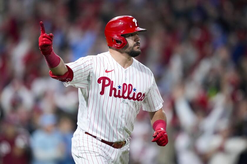 Did Phillies' Kyle Schwarber homer twice off the mayor of Schitt's Creek?